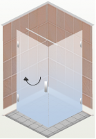 Sprchová zástena otváracia- Modul OM3