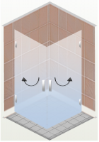 Sprchová zástena otváracia - Modul OM4