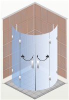 Sprchová zástena otváracia - Modul OM7